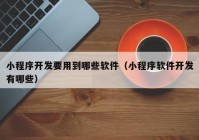 小程序开发要用到哪些软件（小程序软件开发有哪些）