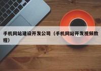 手机网站建设开发公司（手机网站开发视频教程）