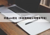 许昌seo优化（许昌做网站公司哪家专业）